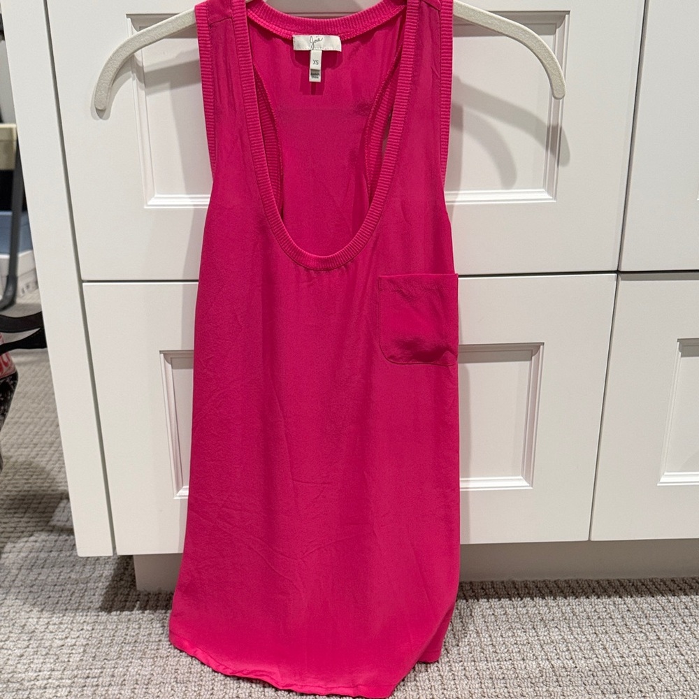 Joie Fuchsia Tank Top with Pocket